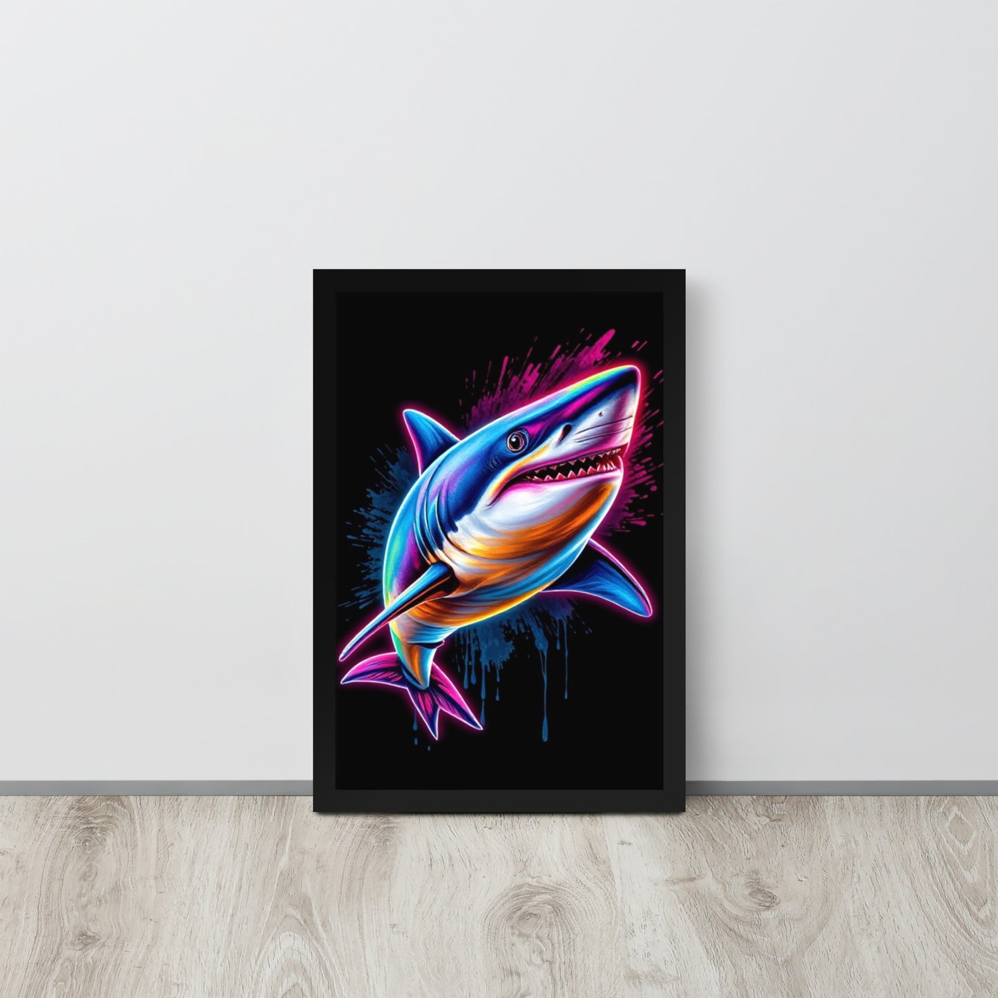 Shark- Framed Wall Art Print