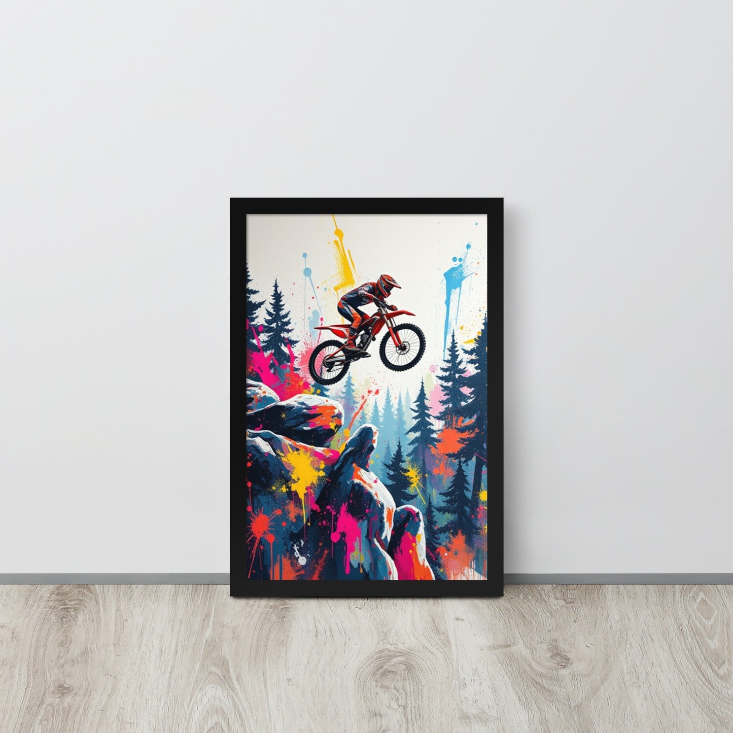 Mountain Bike - Framed Wall Art Print