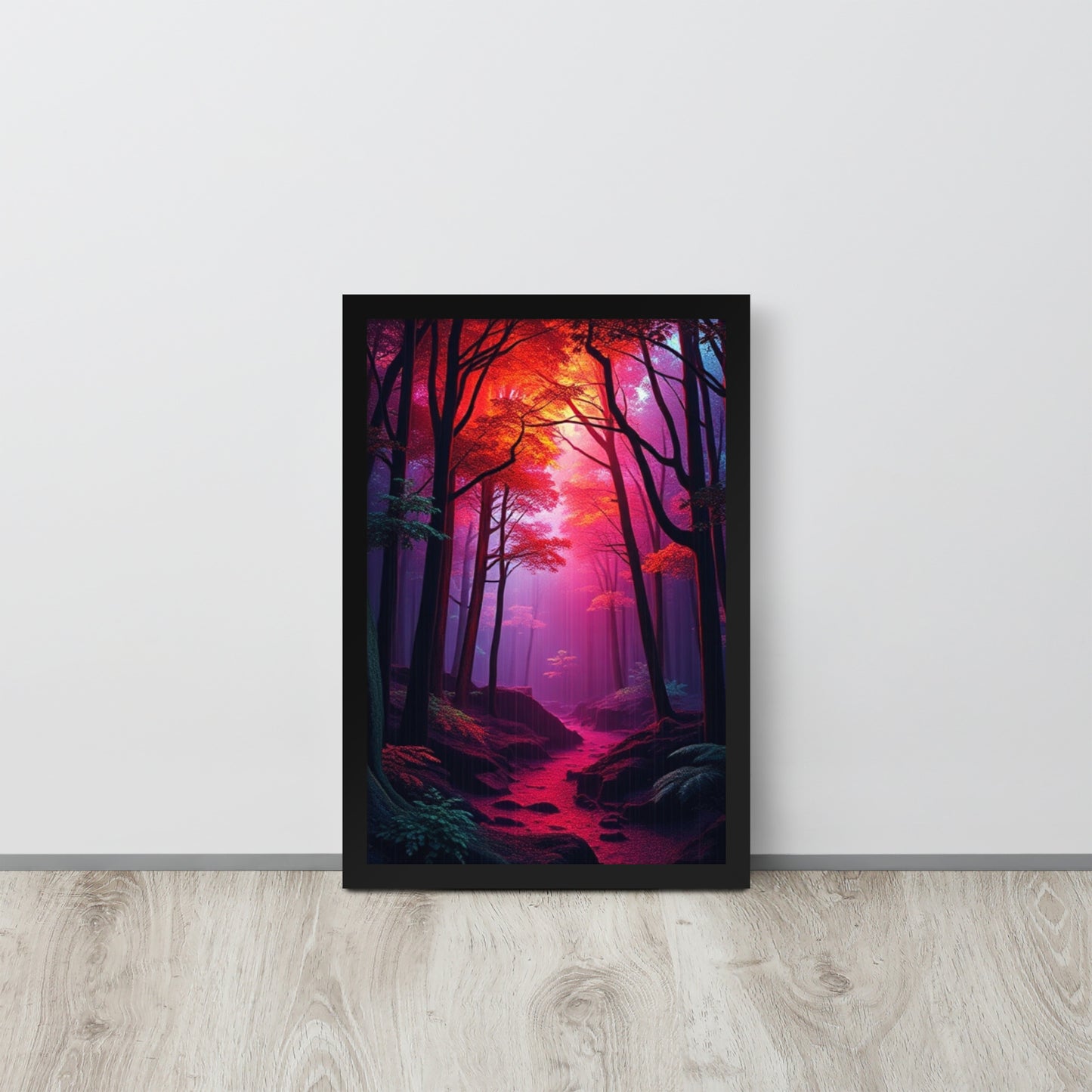 Pink Forest - Framed Wall Art