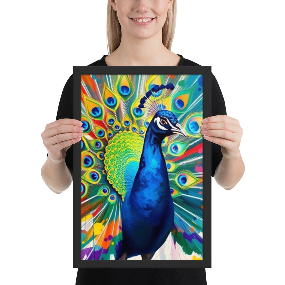 Peacock - Framed Wall Art