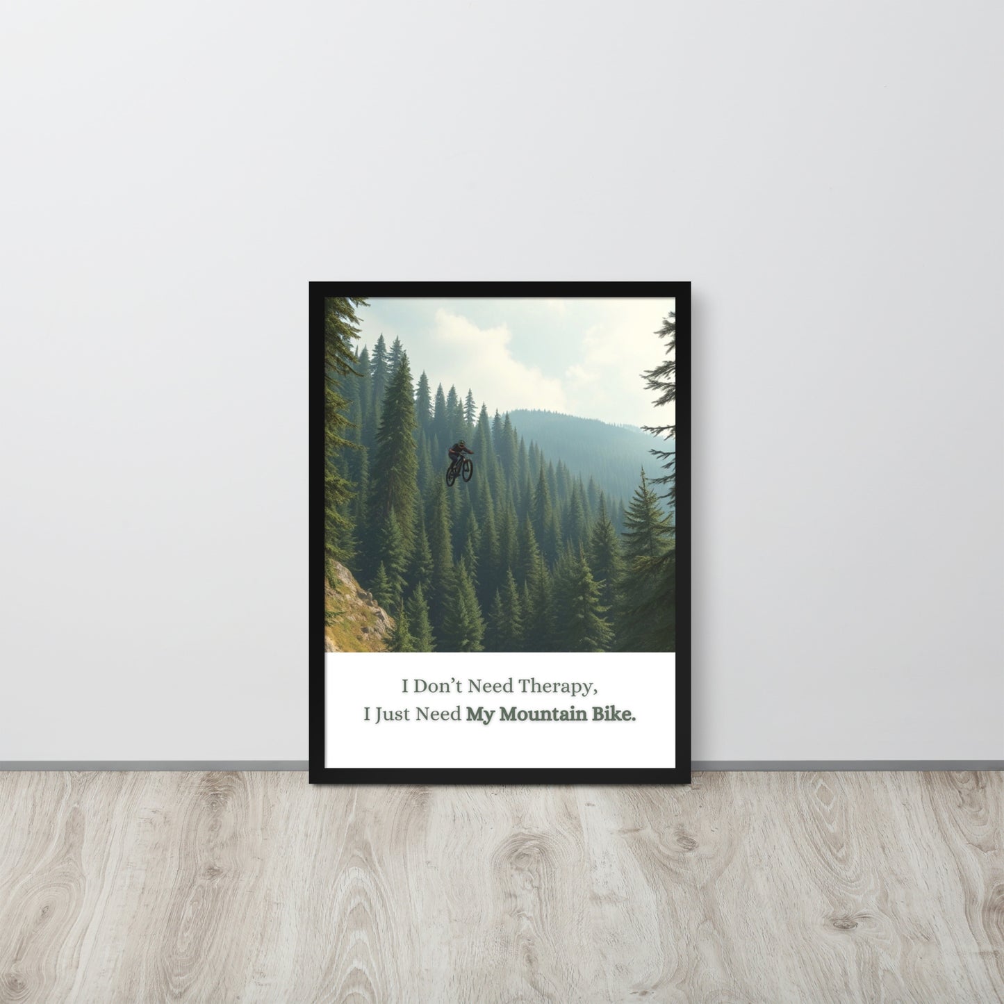 Mountain Bike - Framed Wall Art Print