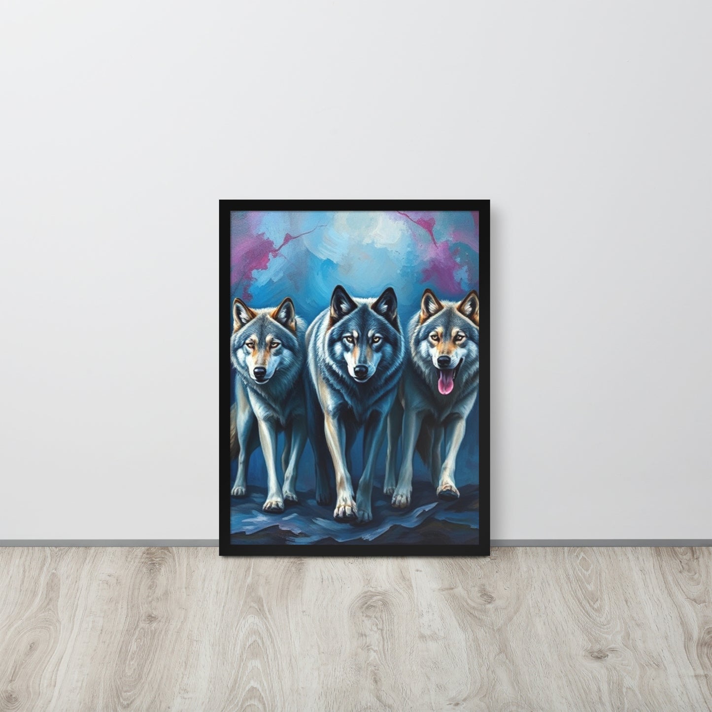 Wolves - Framed Wall Art Print