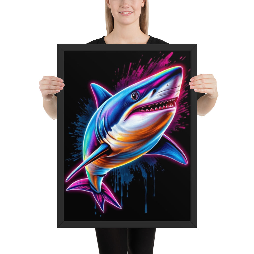 Shark- Framed Wall Art Print