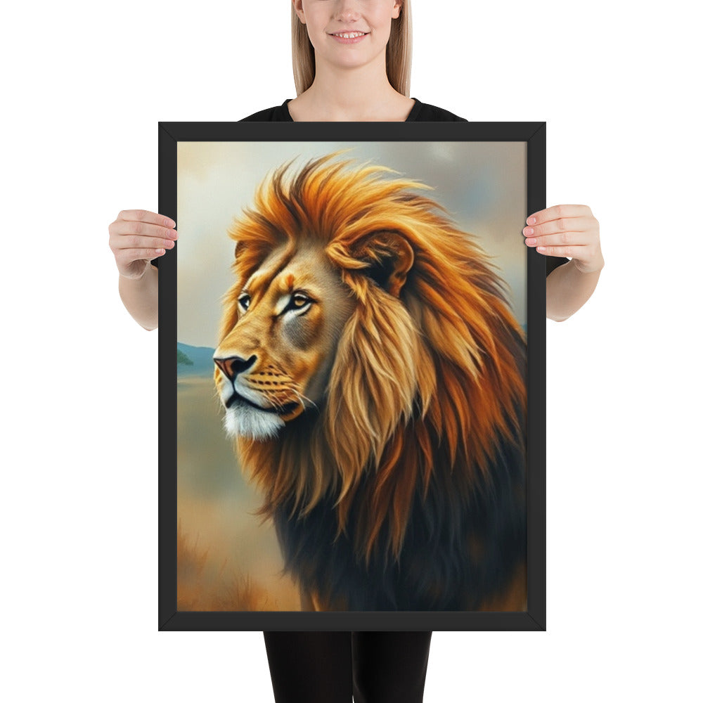 Lion - Framed Wall Art Print