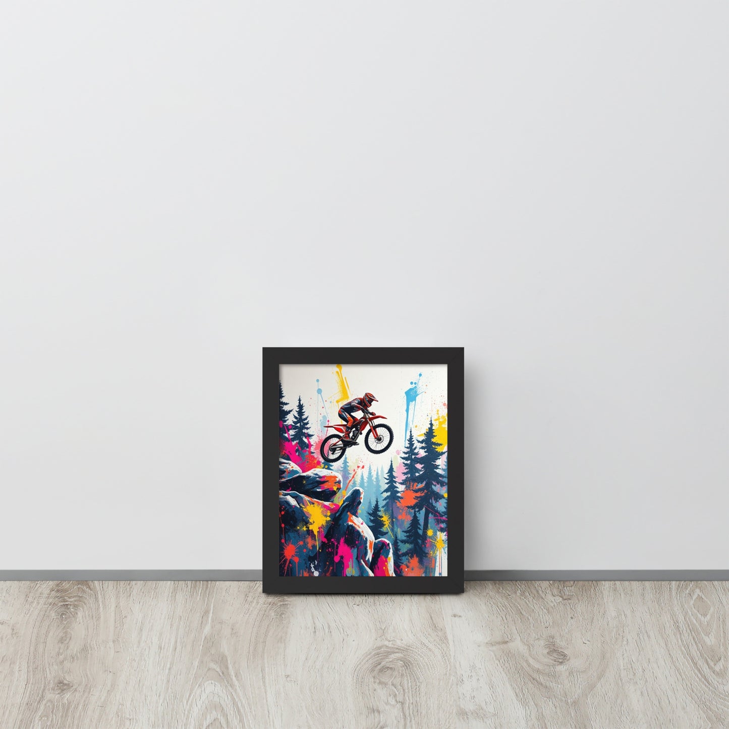 Mountain Bike - Framed Wall Art Print