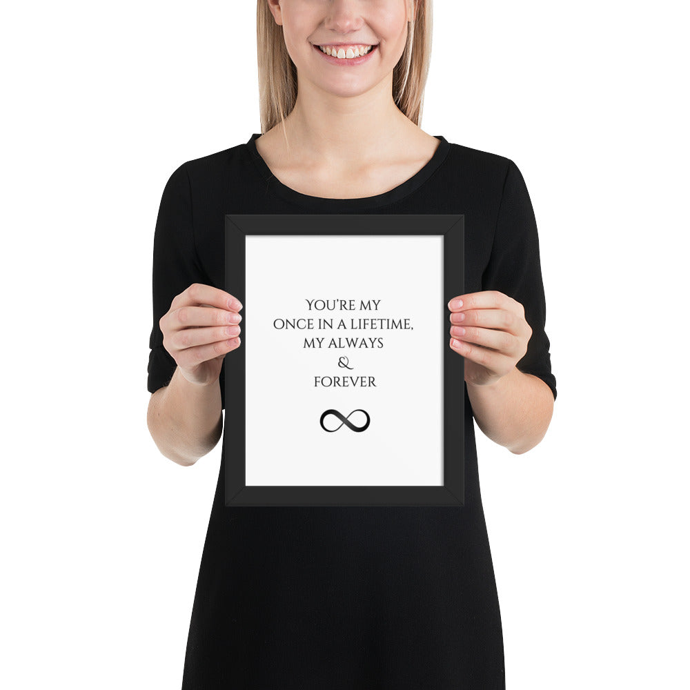 Romantic Statement - Framed Wall Art Poster