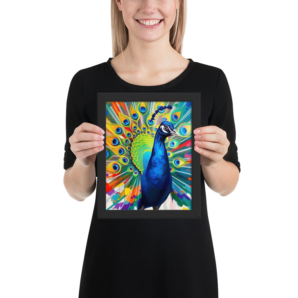 Peacock - Framed Wall Art