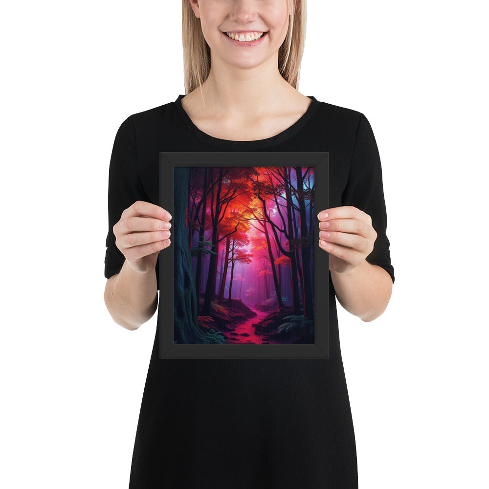 Pink Forest - Framed Wall Art