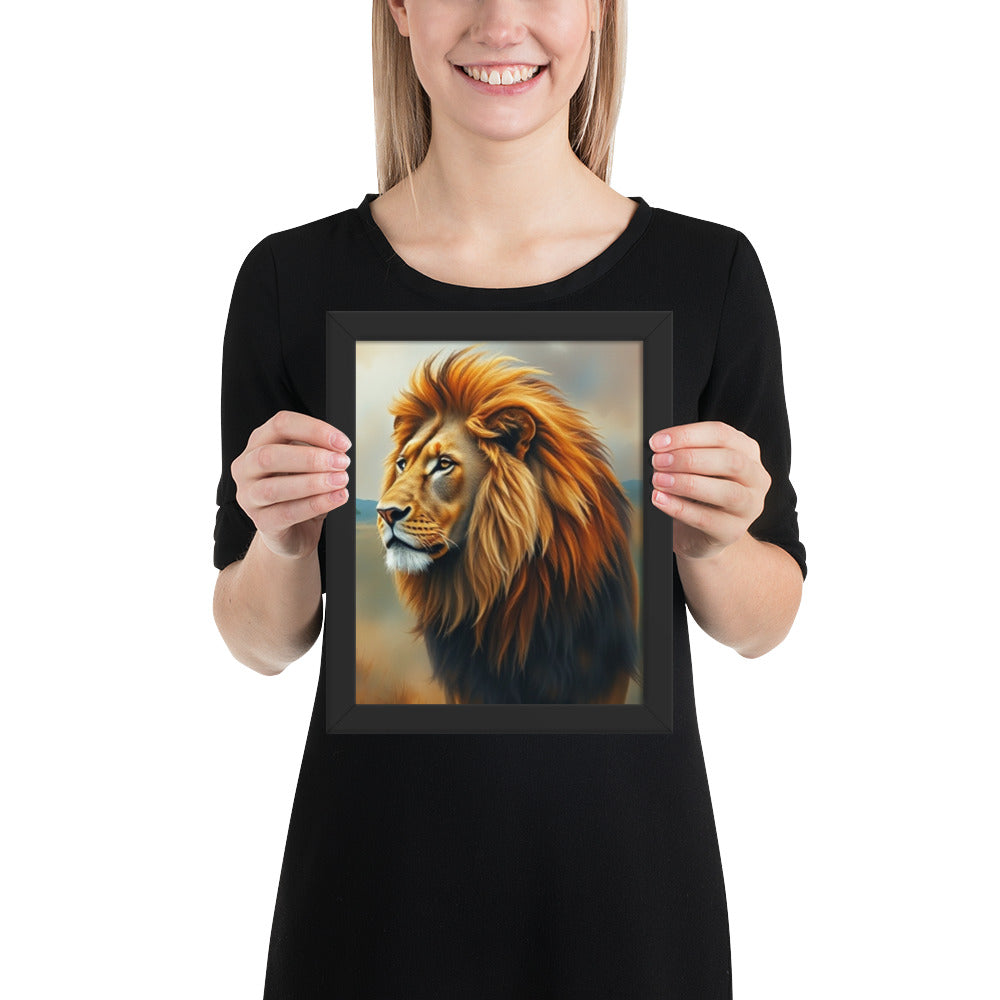 Lion - Framed Wall Art Print
