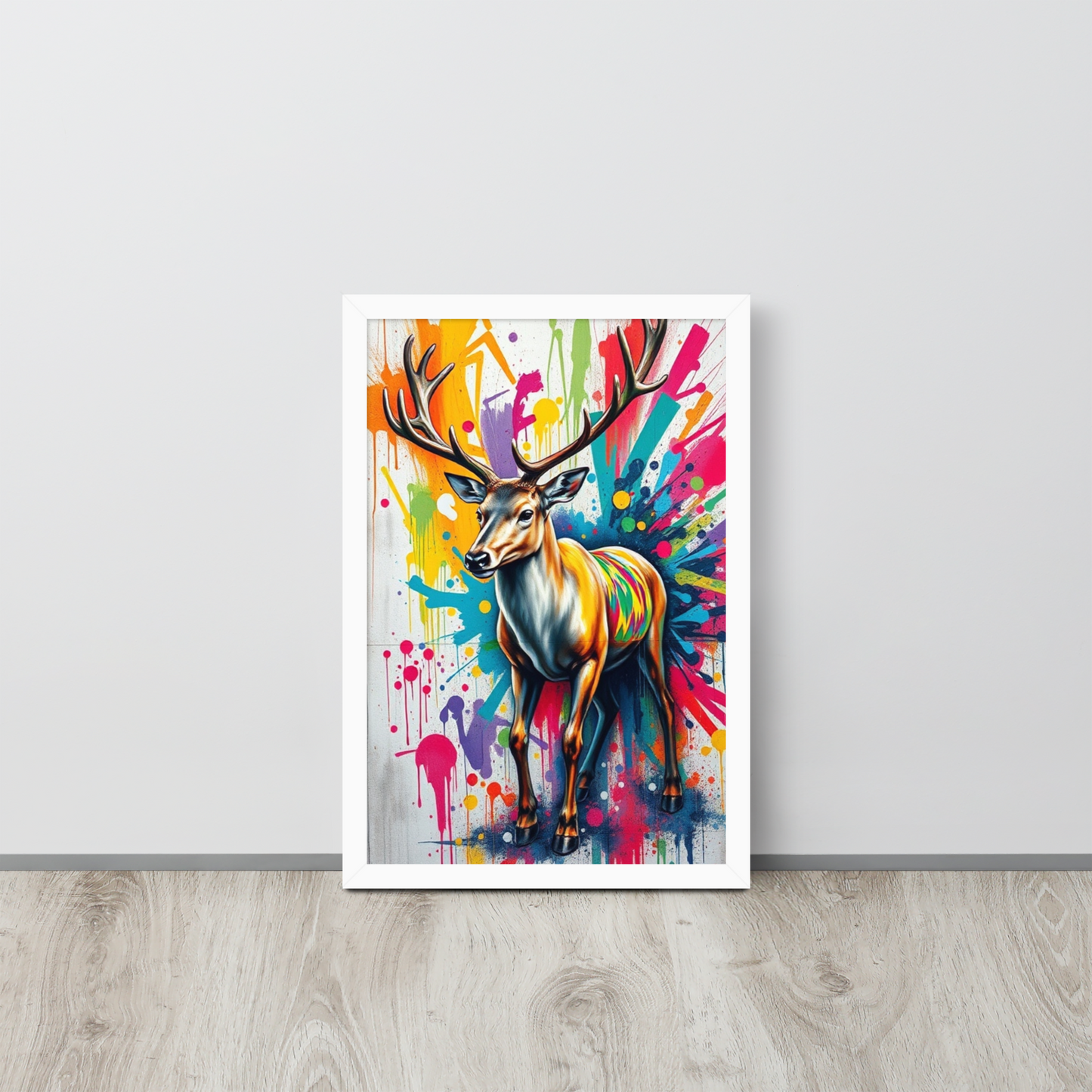 Deer - Framed Wall Art Print
