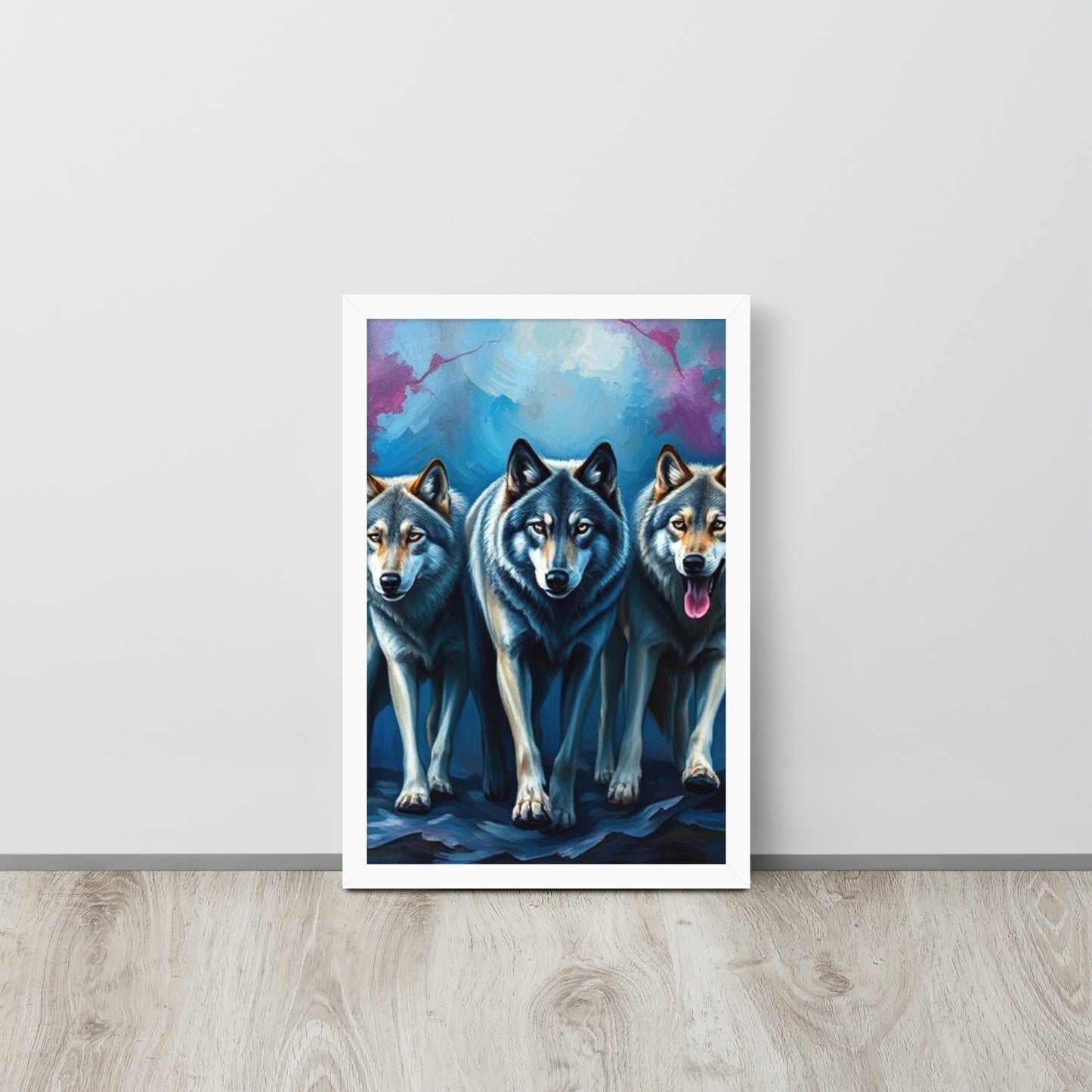 Wolves - Framed Wall Art Print