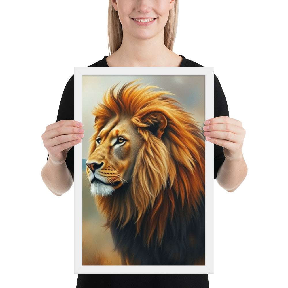 Lion - Framed Wall Art Print