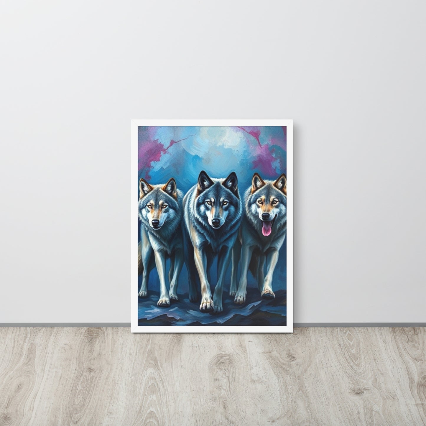 Wolves - Framed Wall Art Print