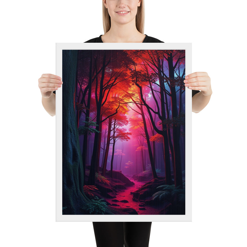 Pink Forest - Framed Wall Art