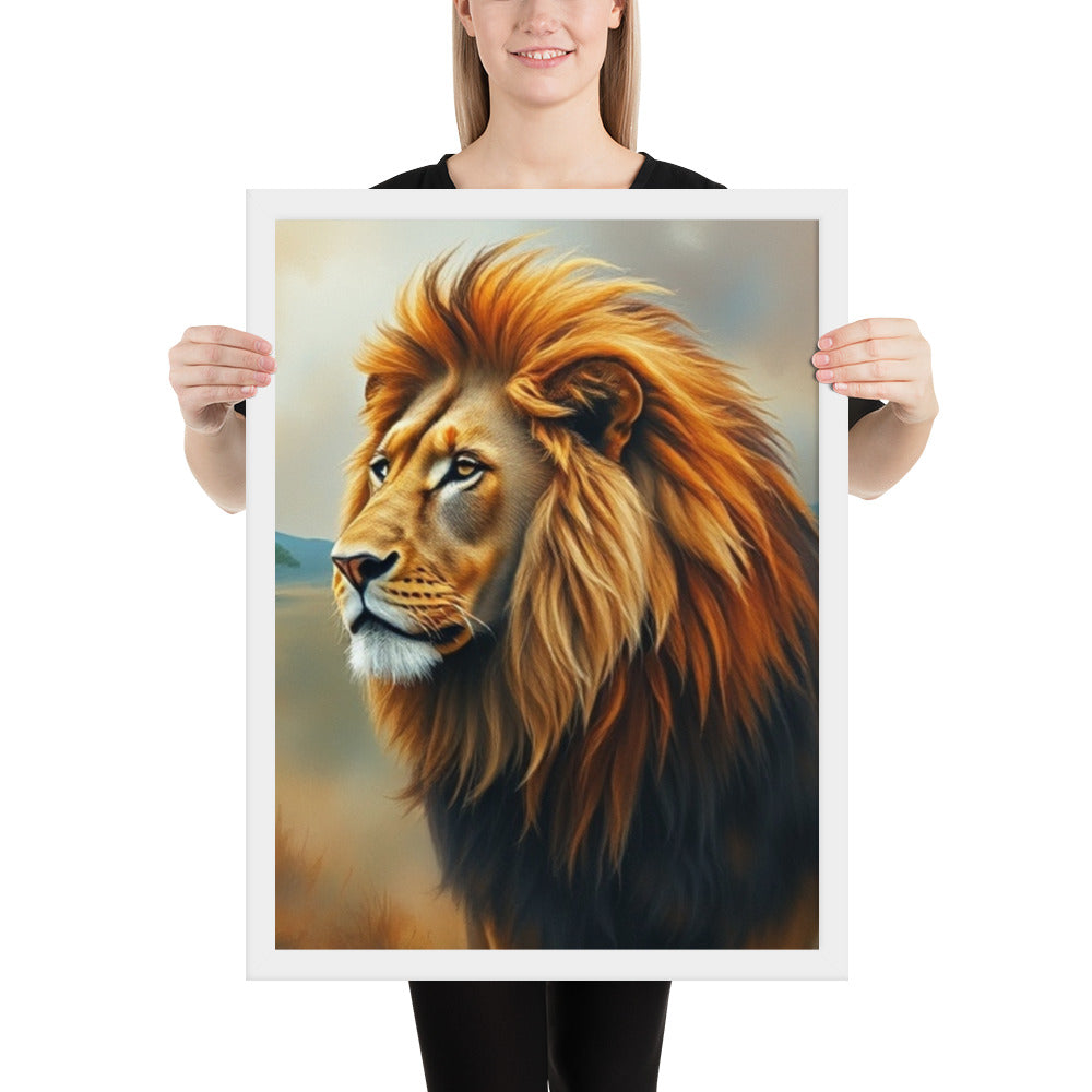 Lion - Framed Wall Art Print