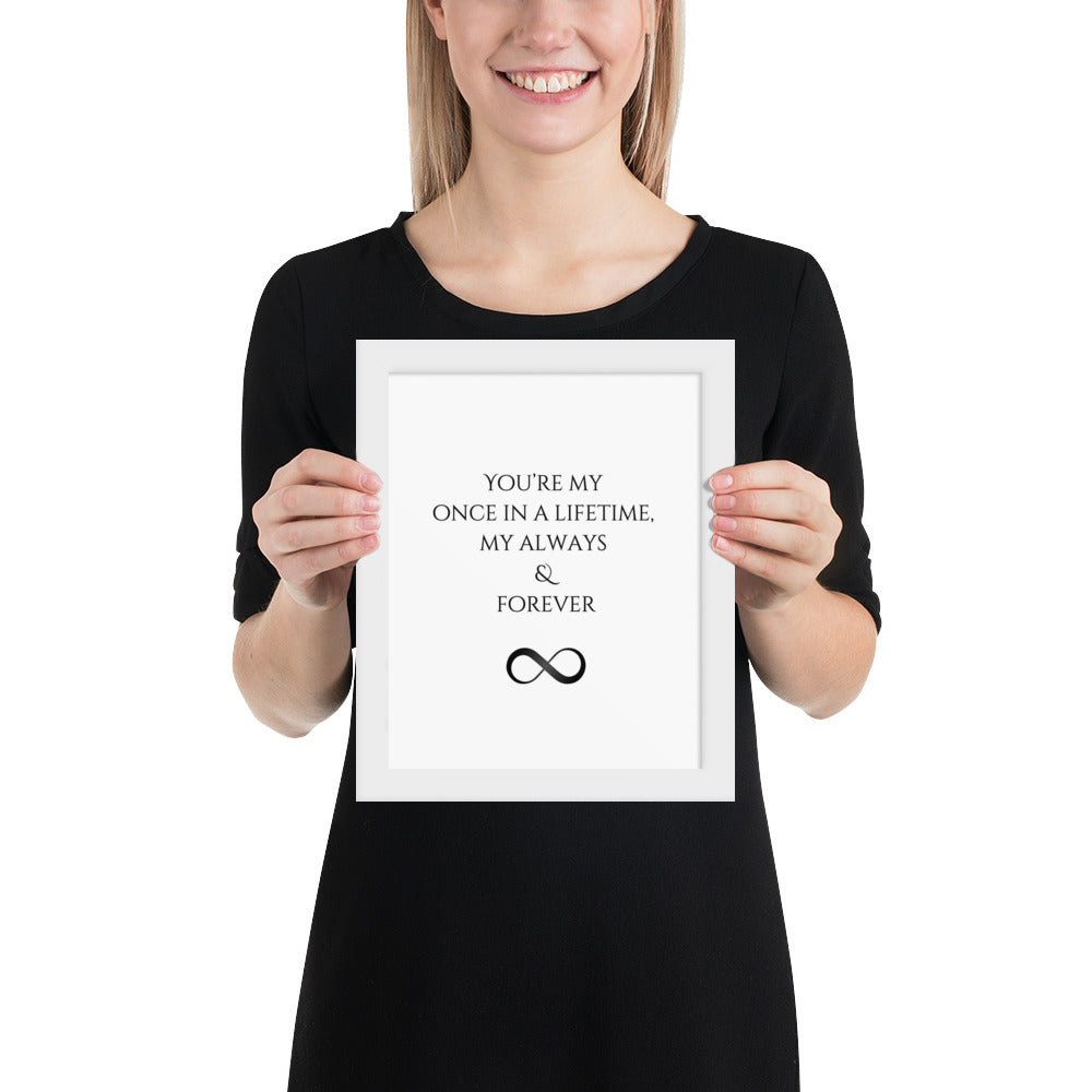 Romantic Statement - Framed Wall Art Poster