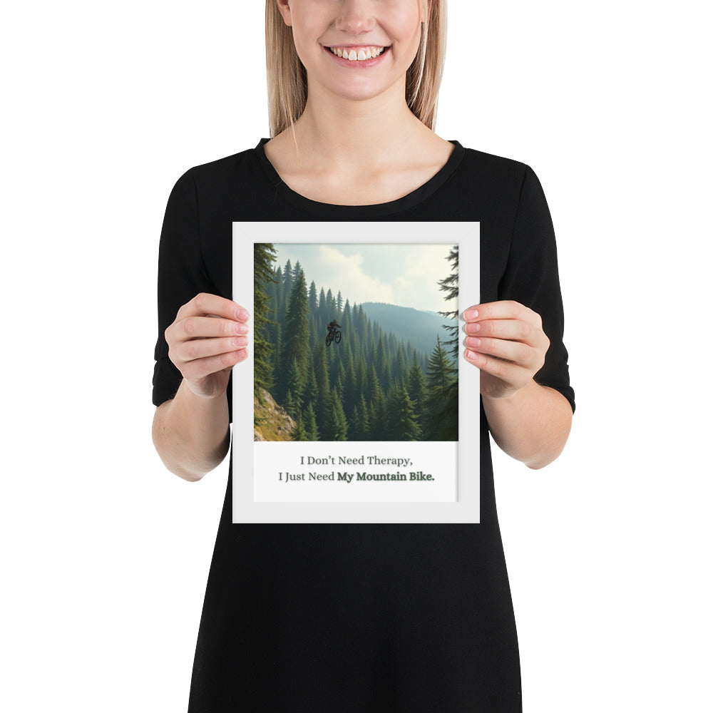 Mountain Bike - Framed Wall Art Print