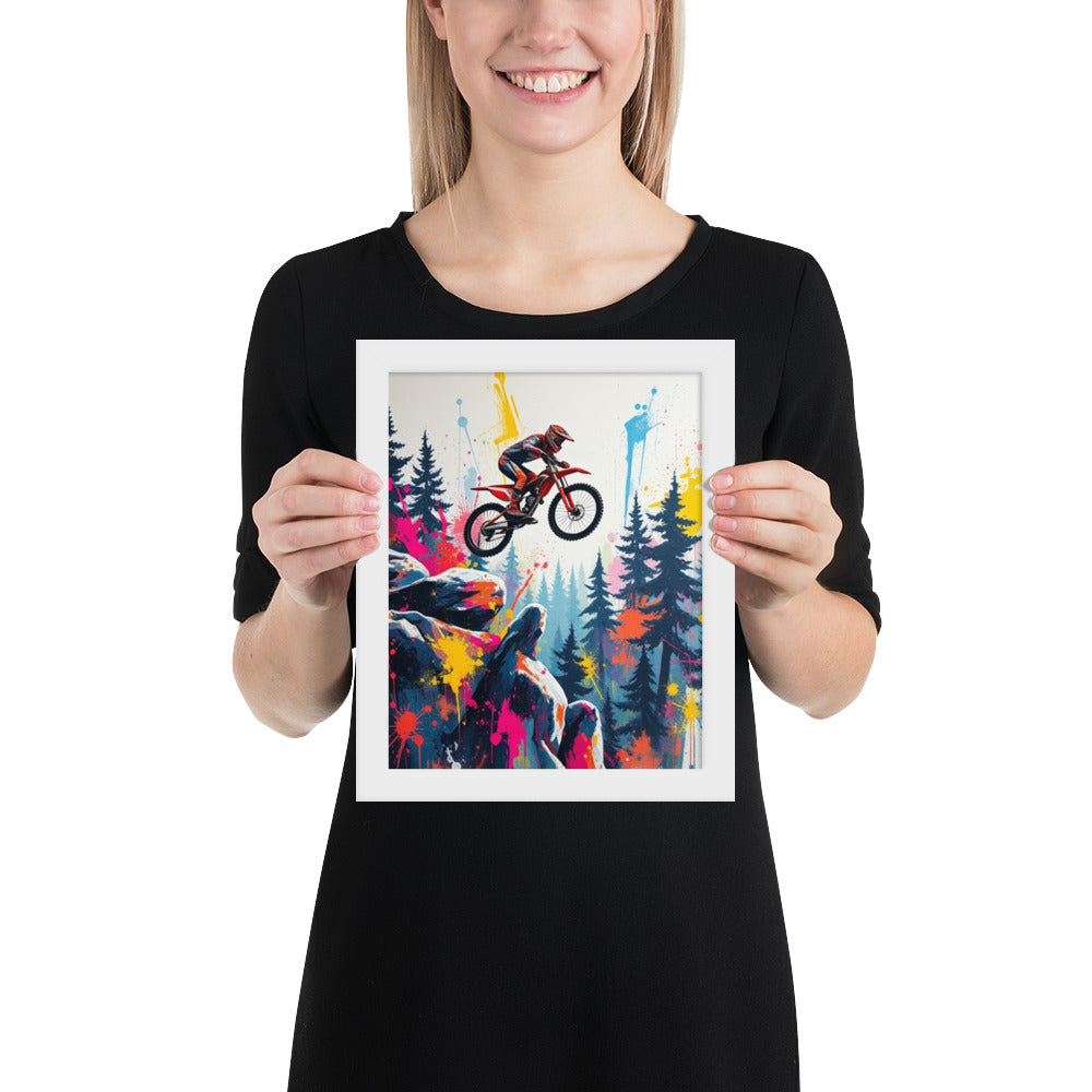 Mountain Bike - Framed Wall Art Print