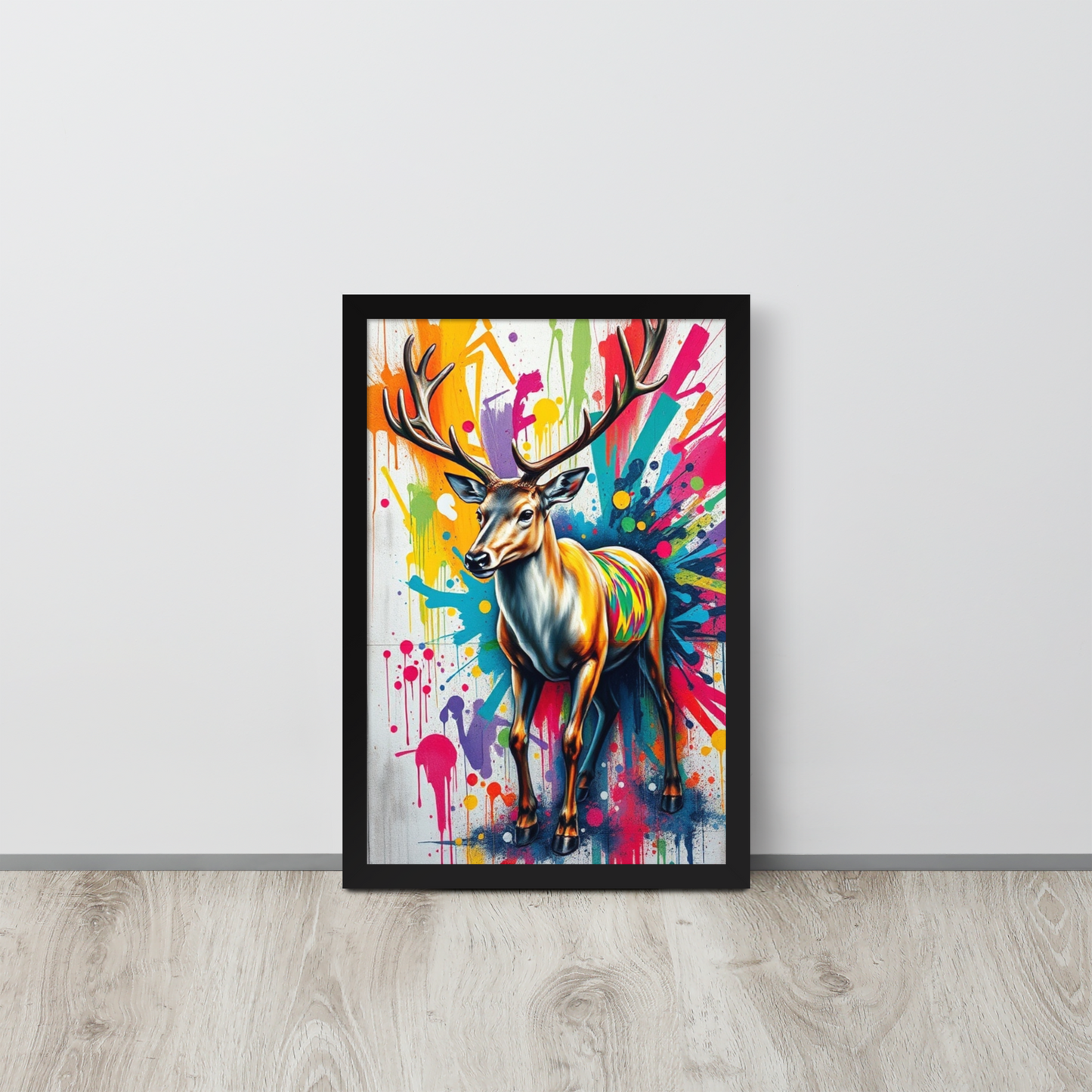 Deer - Framed Wall Art Print