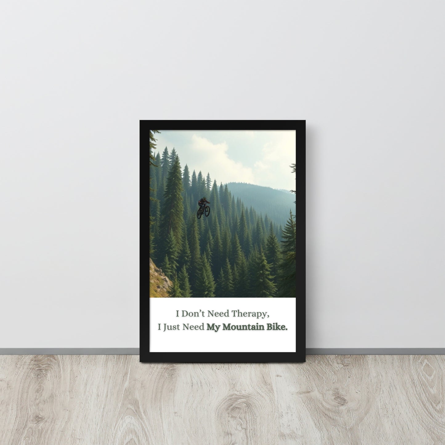 Mountain Bike - Framed Wall Art Print