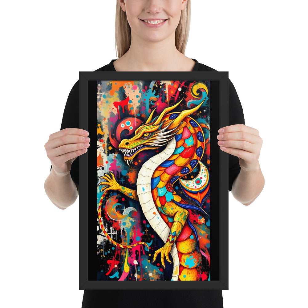 Dragon - Framed Wall Art Print