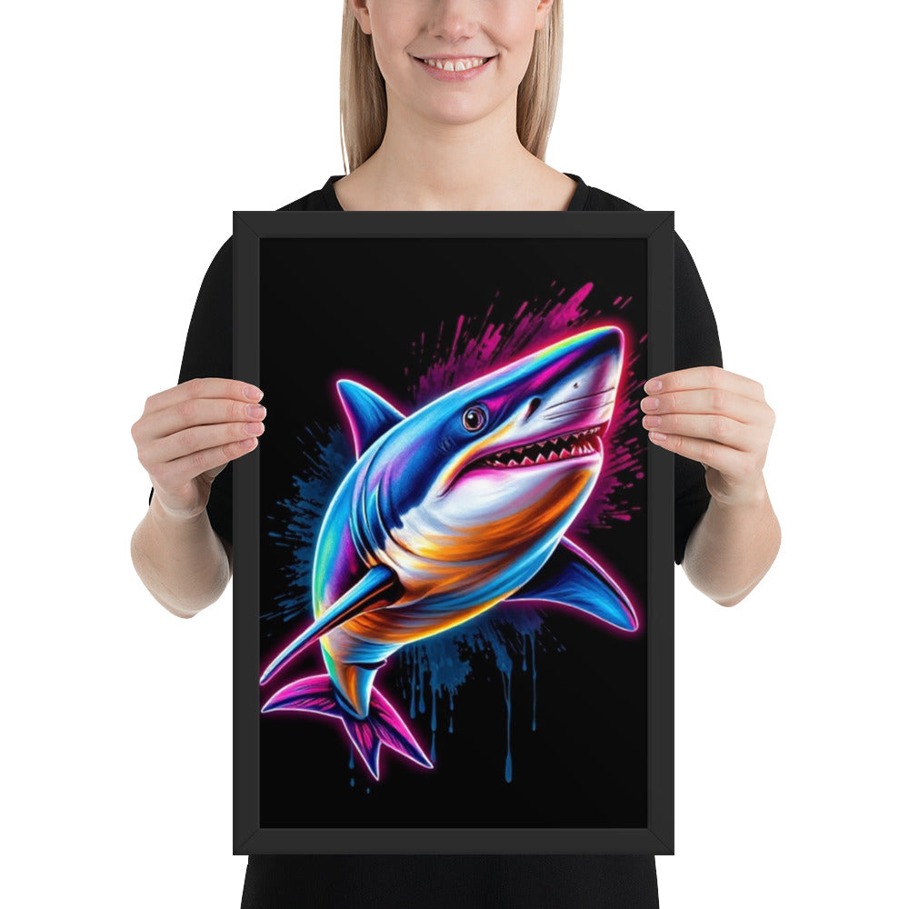 Shark- Framed Wall Art Print