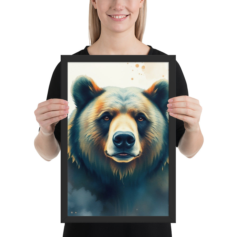 Bear - Framed Wall Art Print