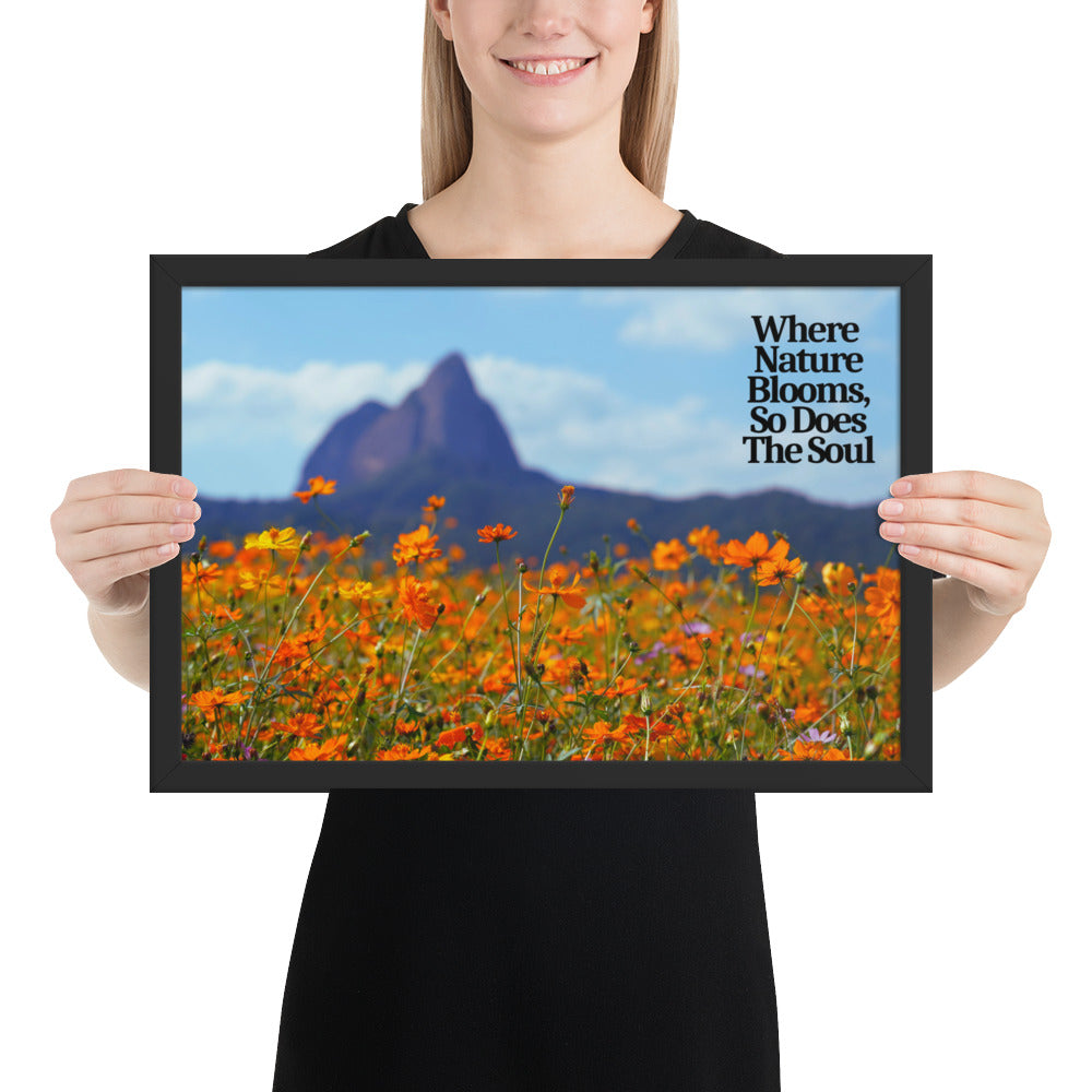 Nature Blooms - Framed Wall Art Print