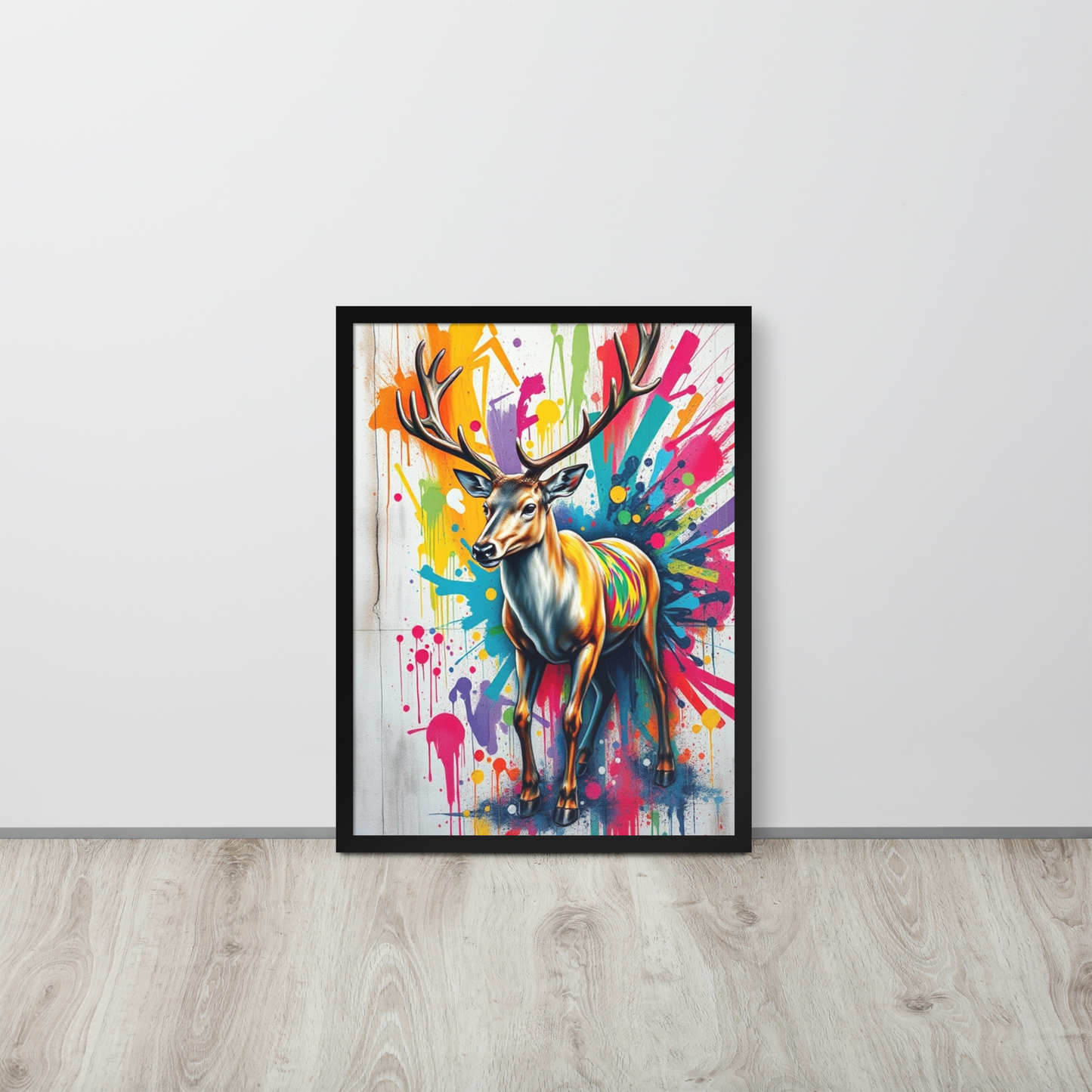 Deer - Framed Wall Art Print