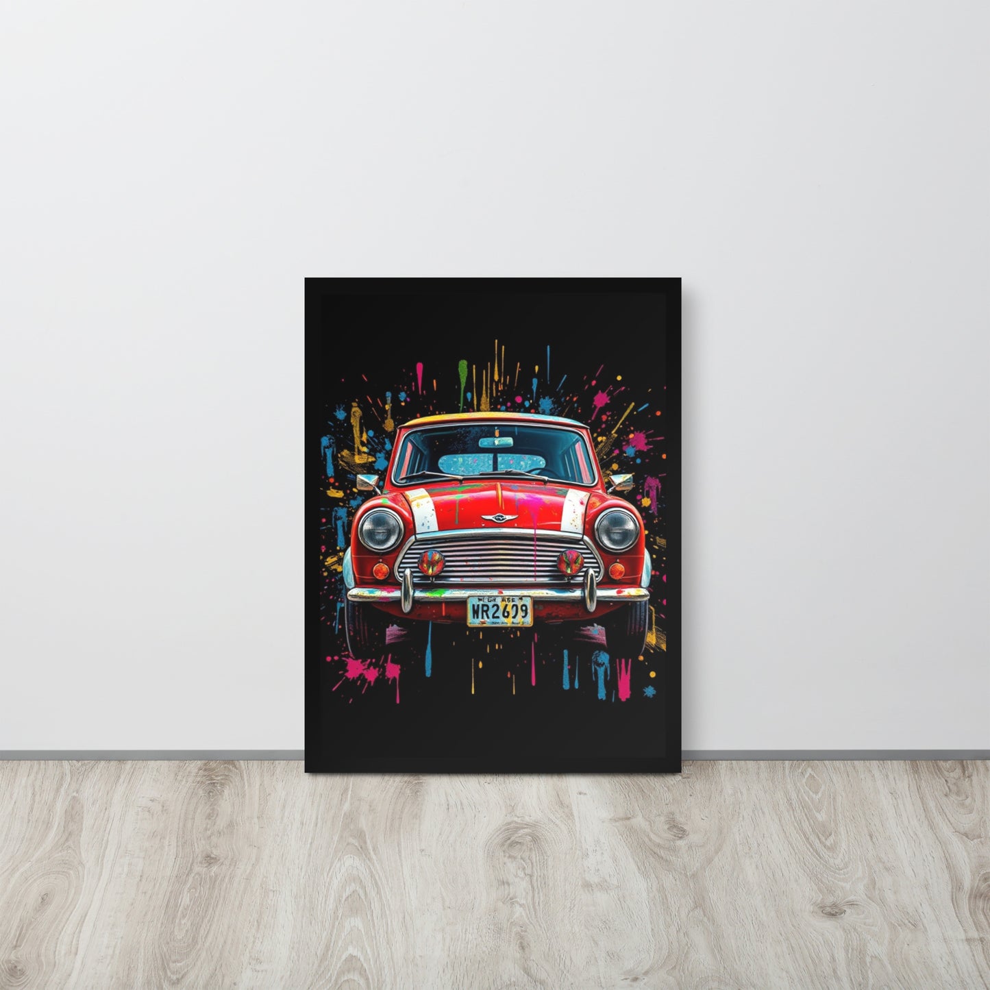 Rover Mini Cooper - Framed Wall Art Print