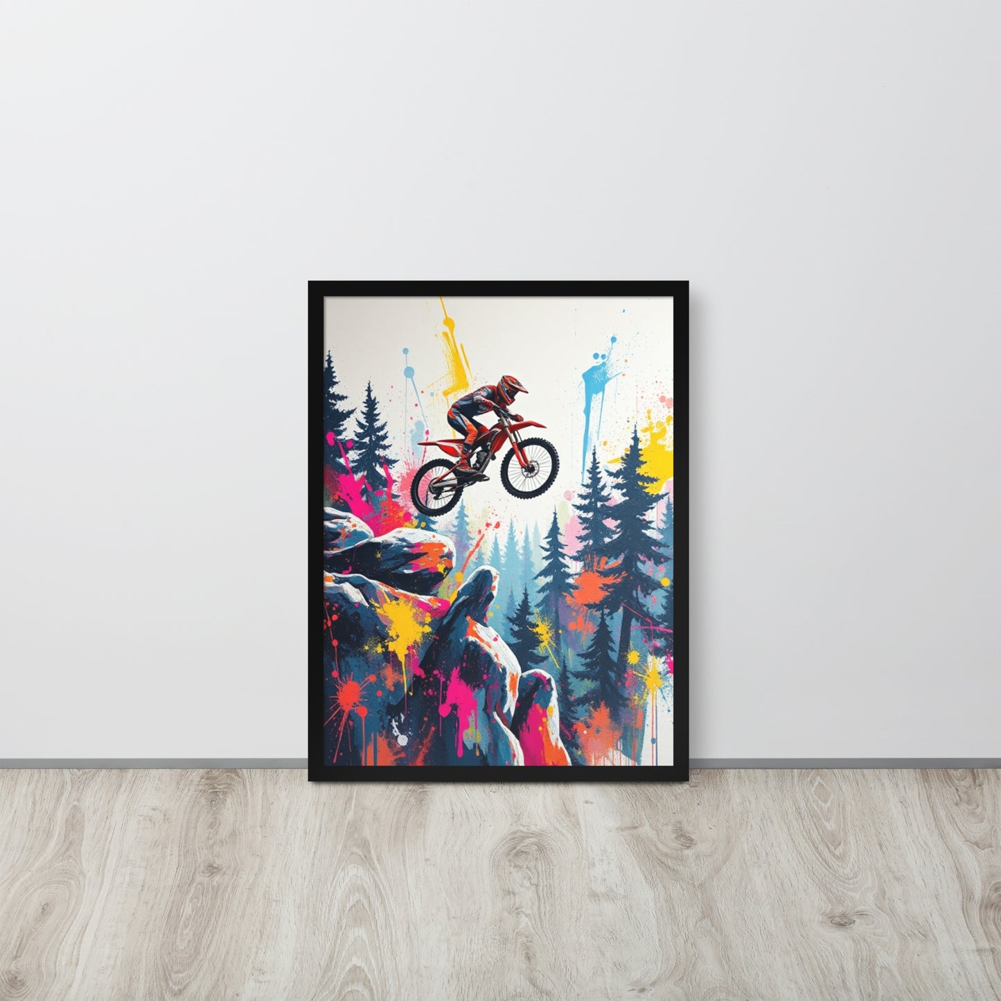 Mountain Bike - Framed Wall Art Print