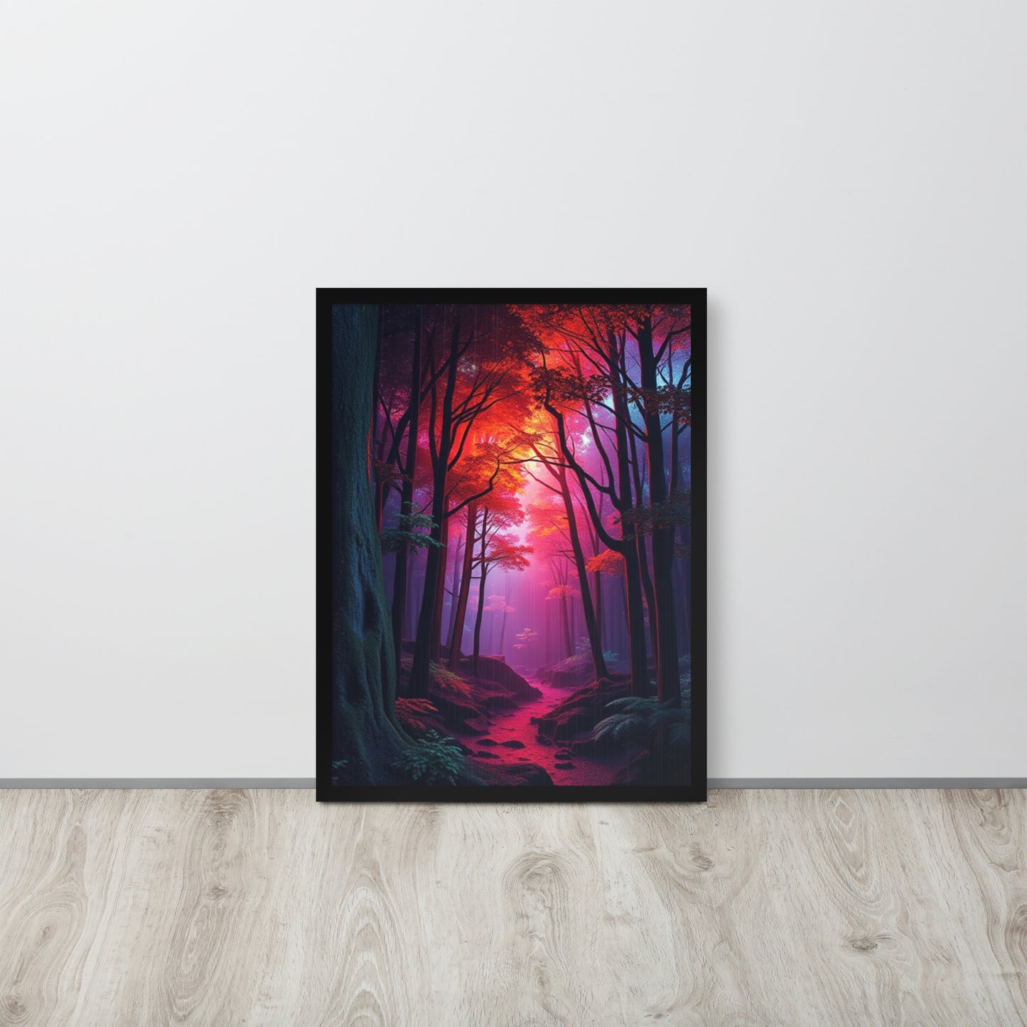 Pink Forest - Framed Wall Art