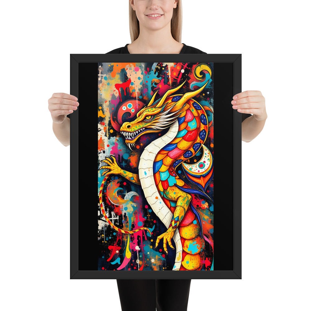 Dragon - Framed Wall Art Print