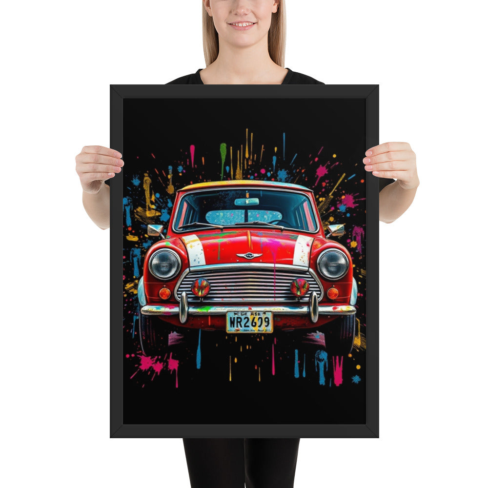 Rover Mini Cooper - Framed Wall Art Print