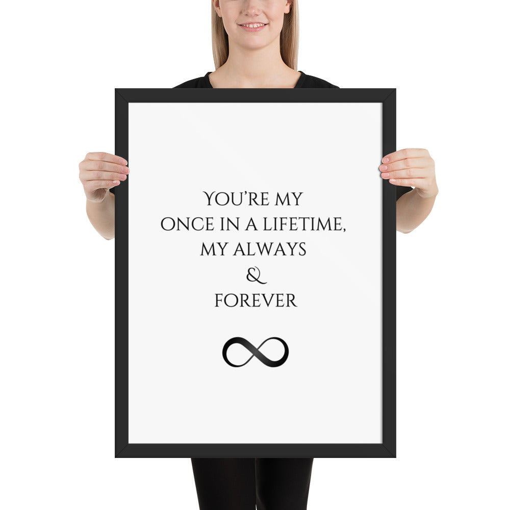 Romantic Statement - Framed Wall Art Poster