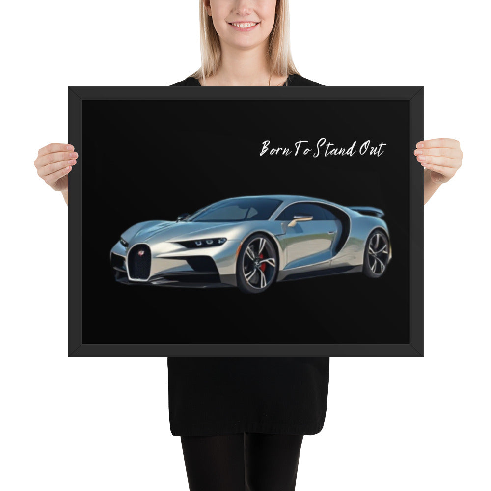 Bugatti Chiron - Framed Wall Art Print