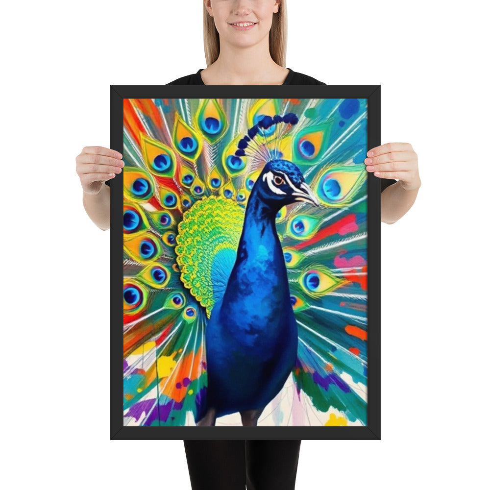 Peacock - Framed Wall Art