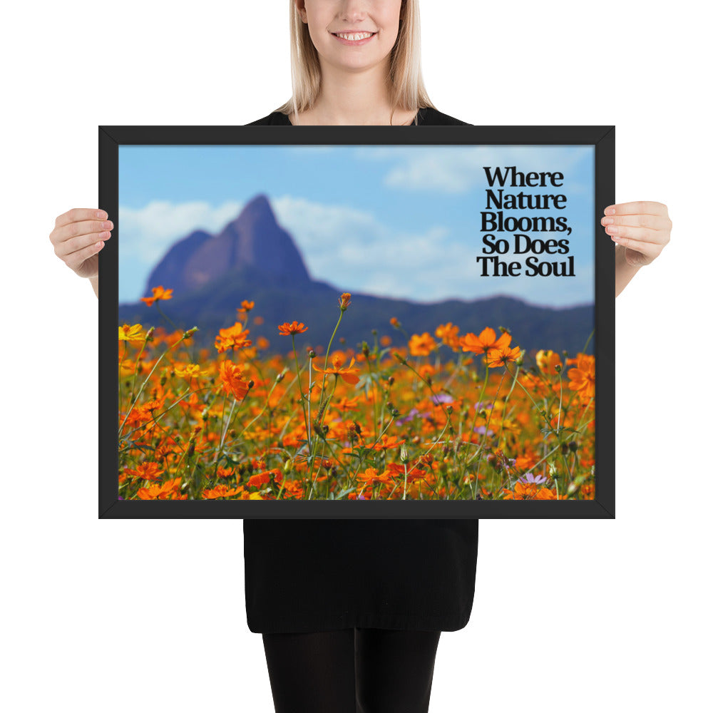 Nature Blooms - Framed Wall Art Print