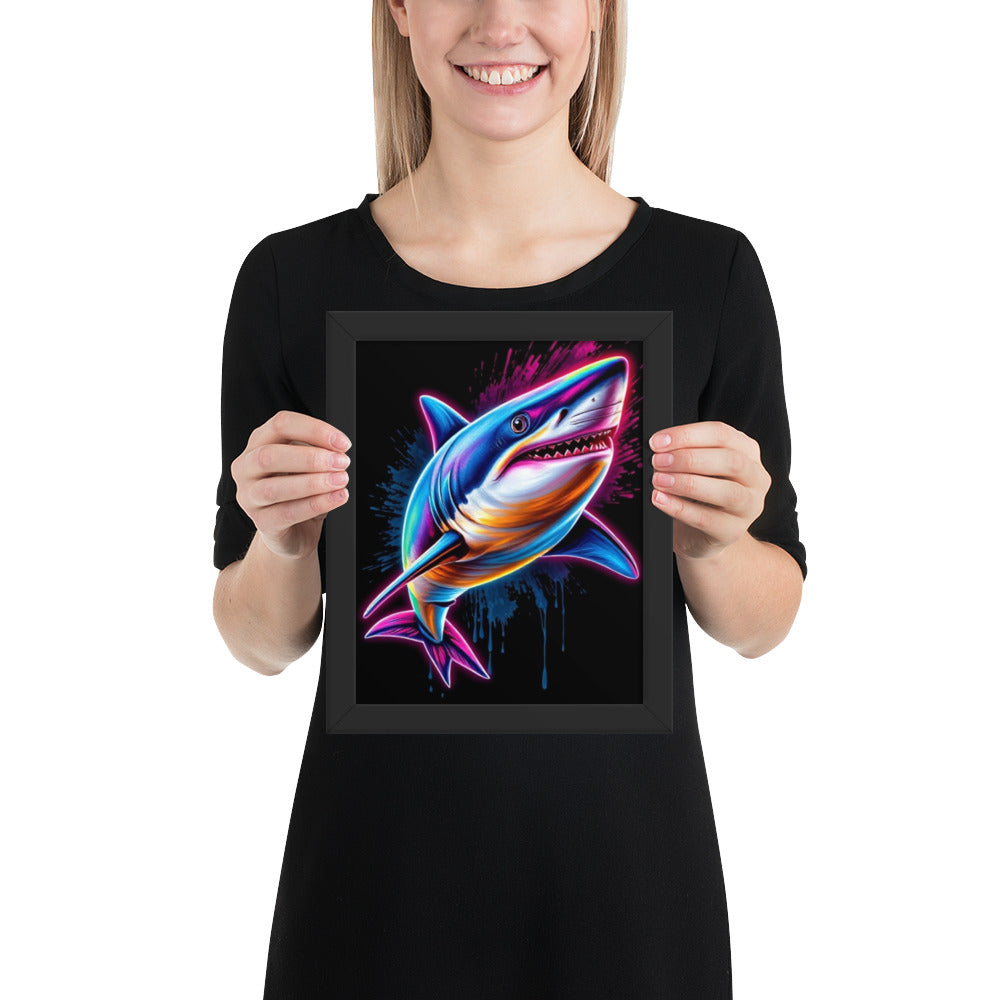 Shark- Framed Wall Art Print