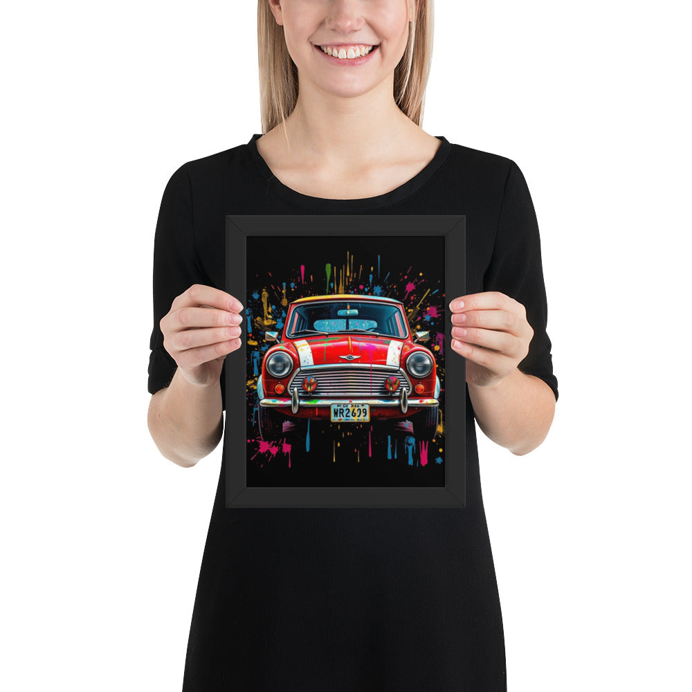 Rover Mini Cooper - Framed Wall Art Print