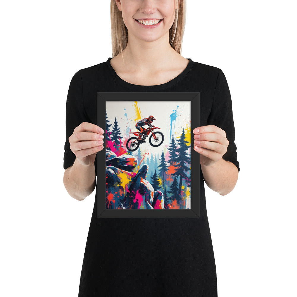 Mountain Bike - Framed Wall Art Print