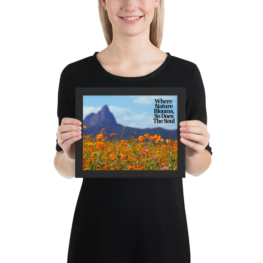 Nature Blooms - Framed Wall Art Print