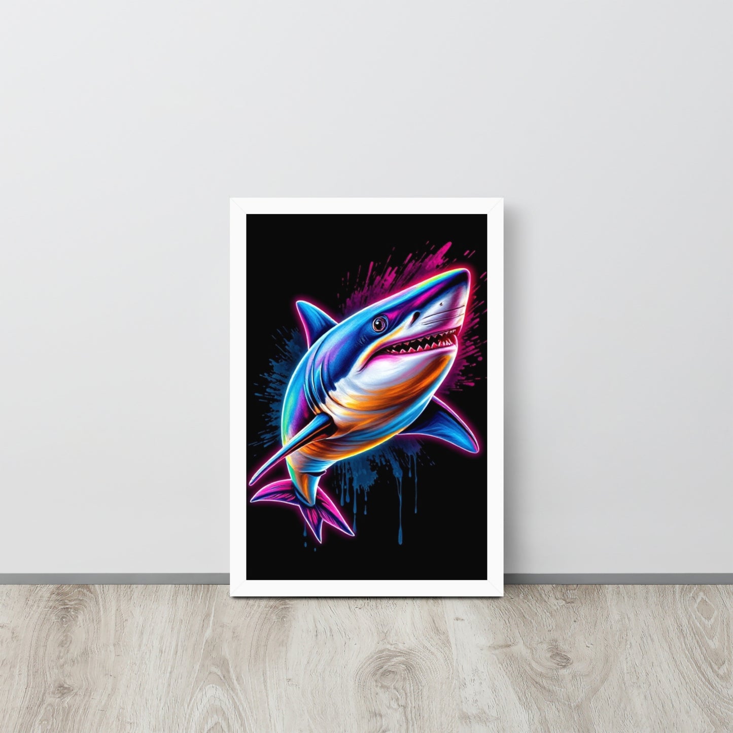 Shark- Framed Wall Art Print