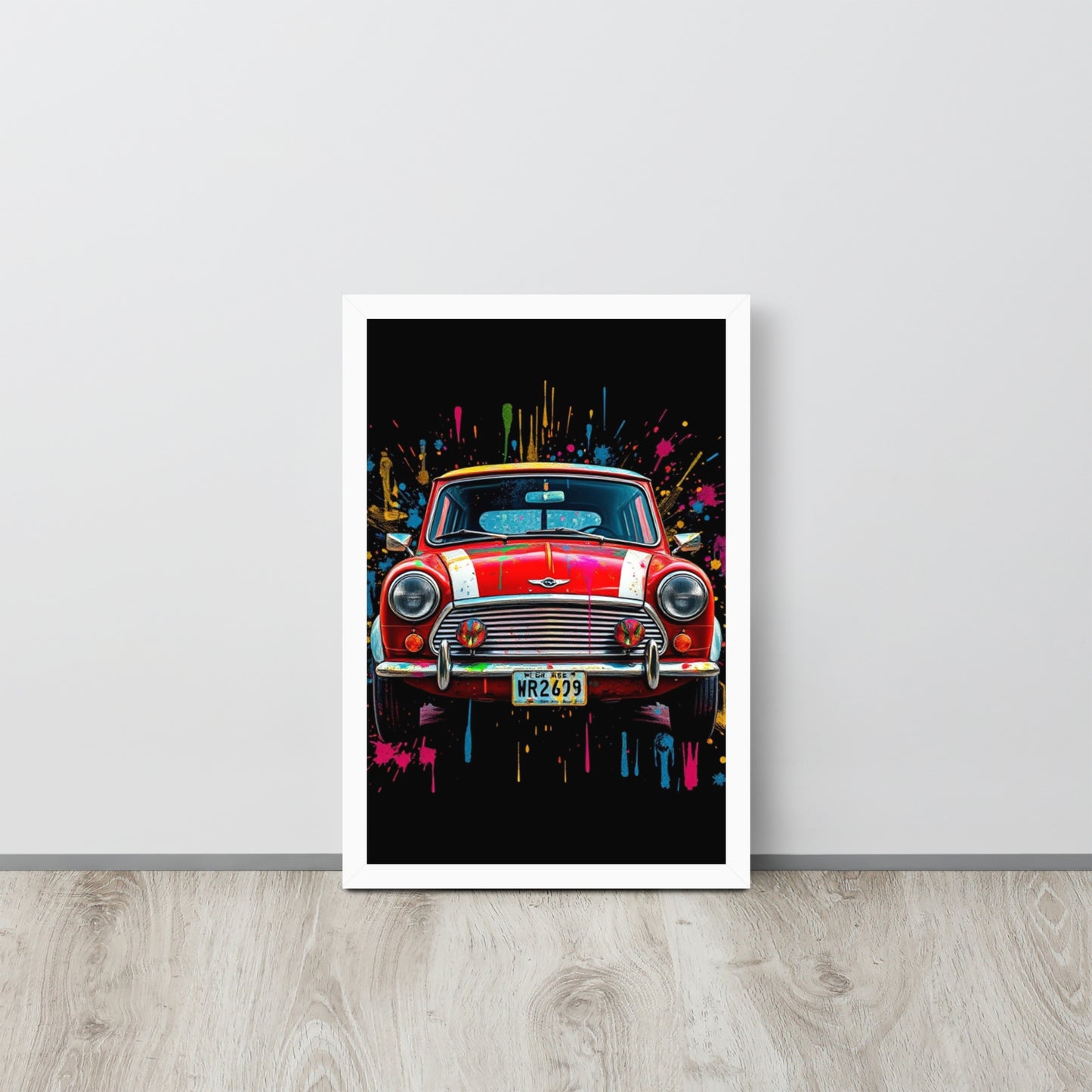 Rover Mini Cooper - Framed Wall Art Print