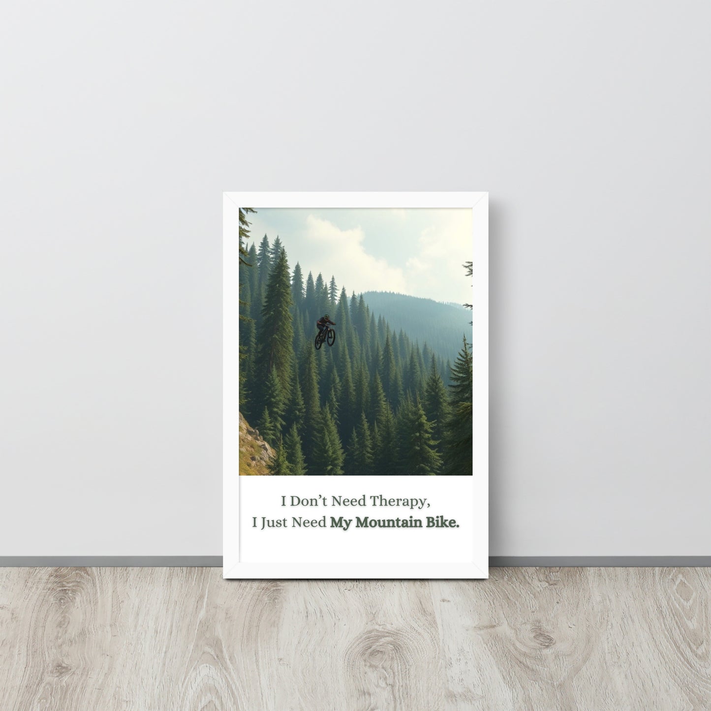 Mountain Bike - Framed Wall Art Print