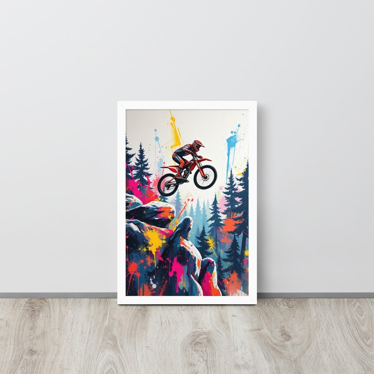 Mountain Bike - Framed Wall Art Print