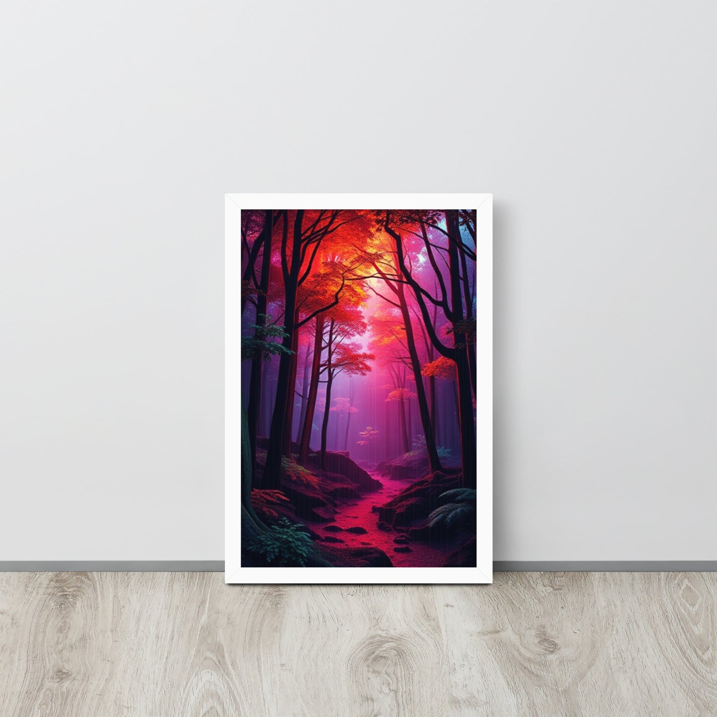 Pink Forest - Framed Wall Art