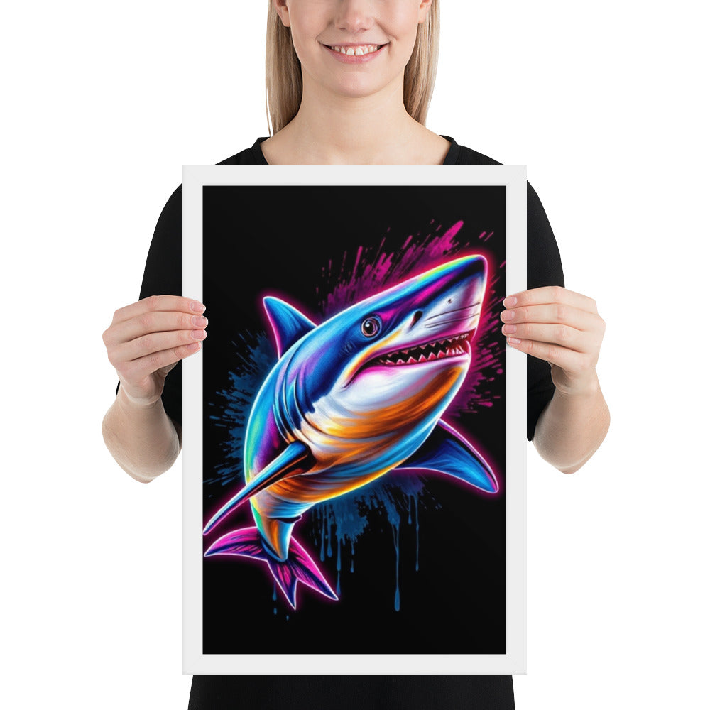 Shark- Framed Wall Art Print