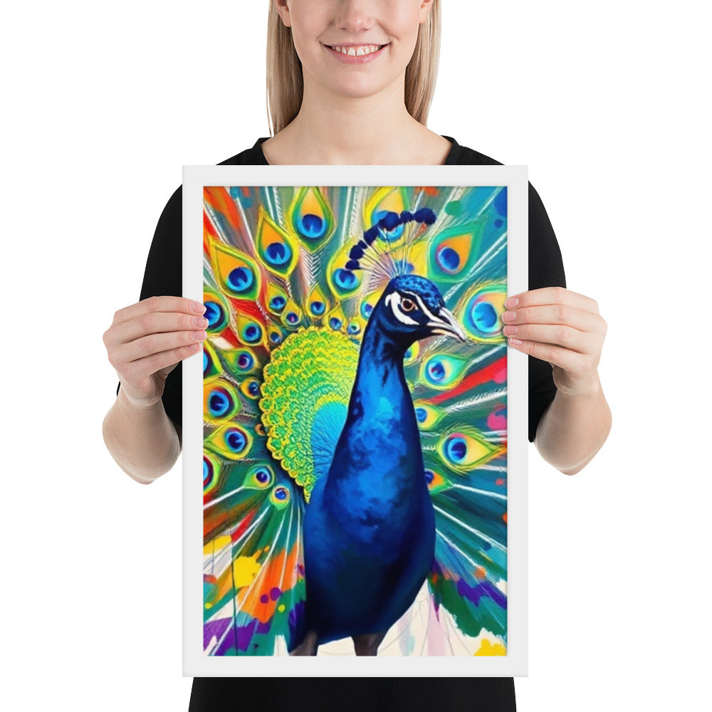 Peacock - Framed Wall Art