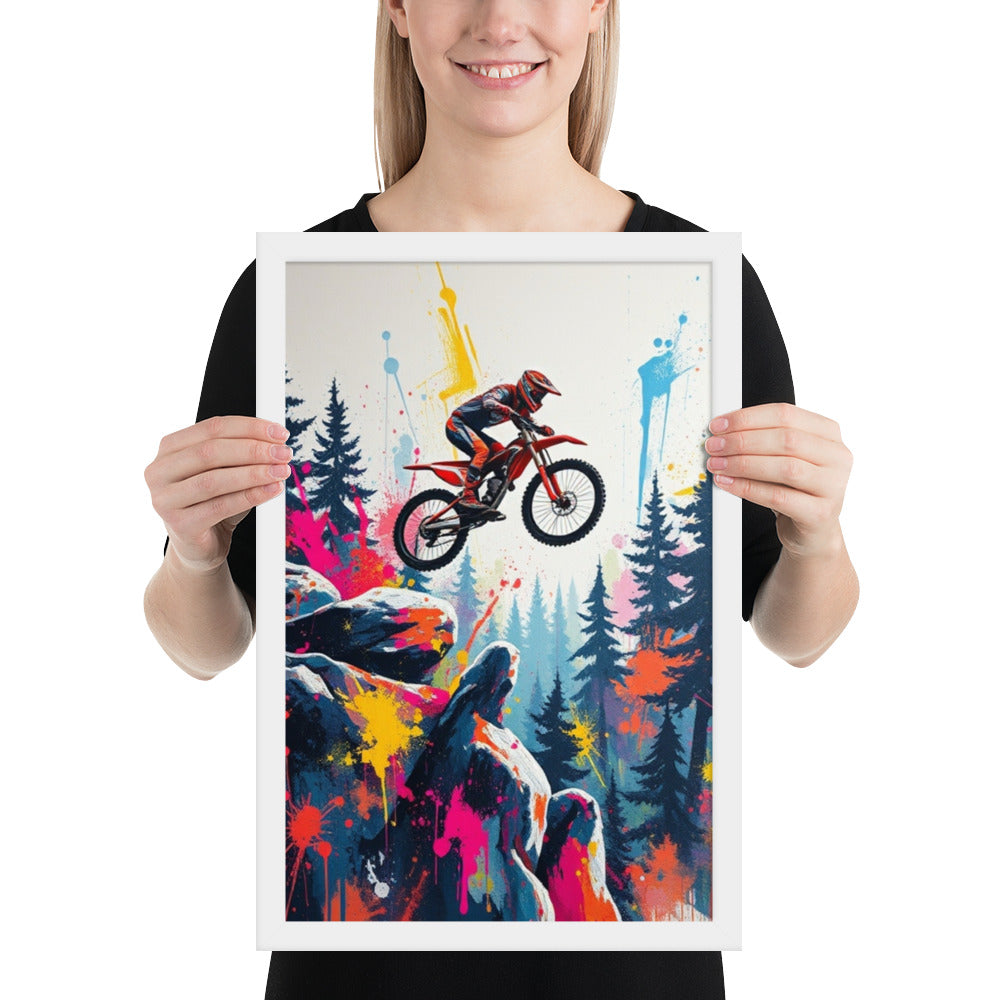 Mountain Bike - Framed Wall Art Print